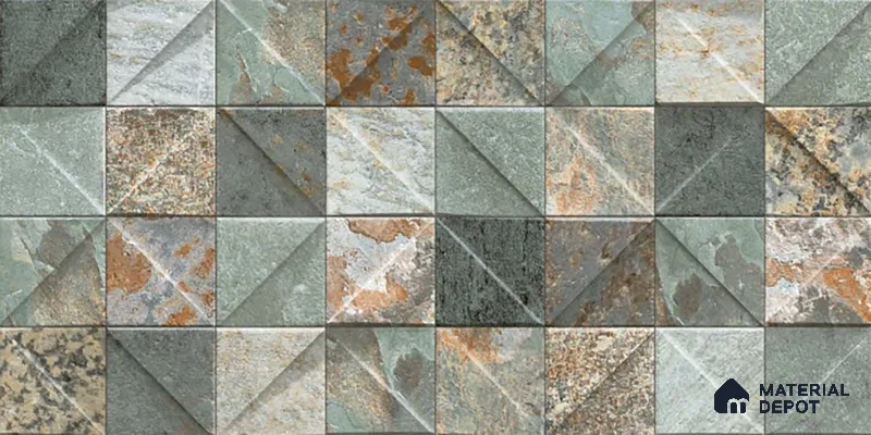 Stacked Stone Tile TL 08311 Porsche 12 2 ft x 1 ft Ceramic Matte Finish - 10 mm