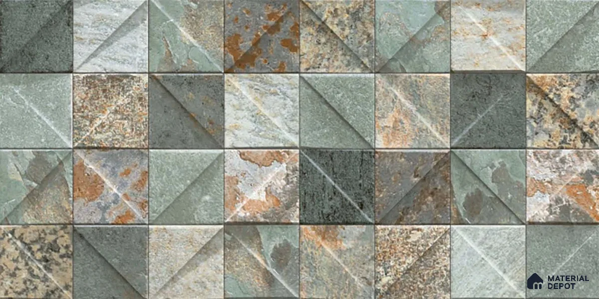 Stacked Stone Tile TL 08311 Porsche 12 2 ft x 1 ft Ceramic Matte Finish - 10 mm
