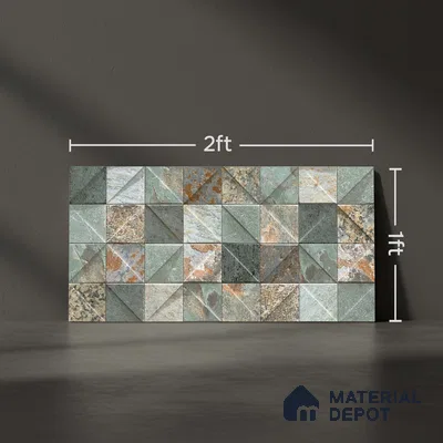 Stacked Stone Tile TL 08311 Porsche 12 2 ft x 1 ft Ceramic Matte Finish - 10 mm