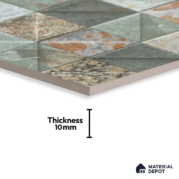 Stacked Stone Tile TL 08311 Porsche 12 2 ft x 1 ft Ceramic Matte Finish - 10 mm