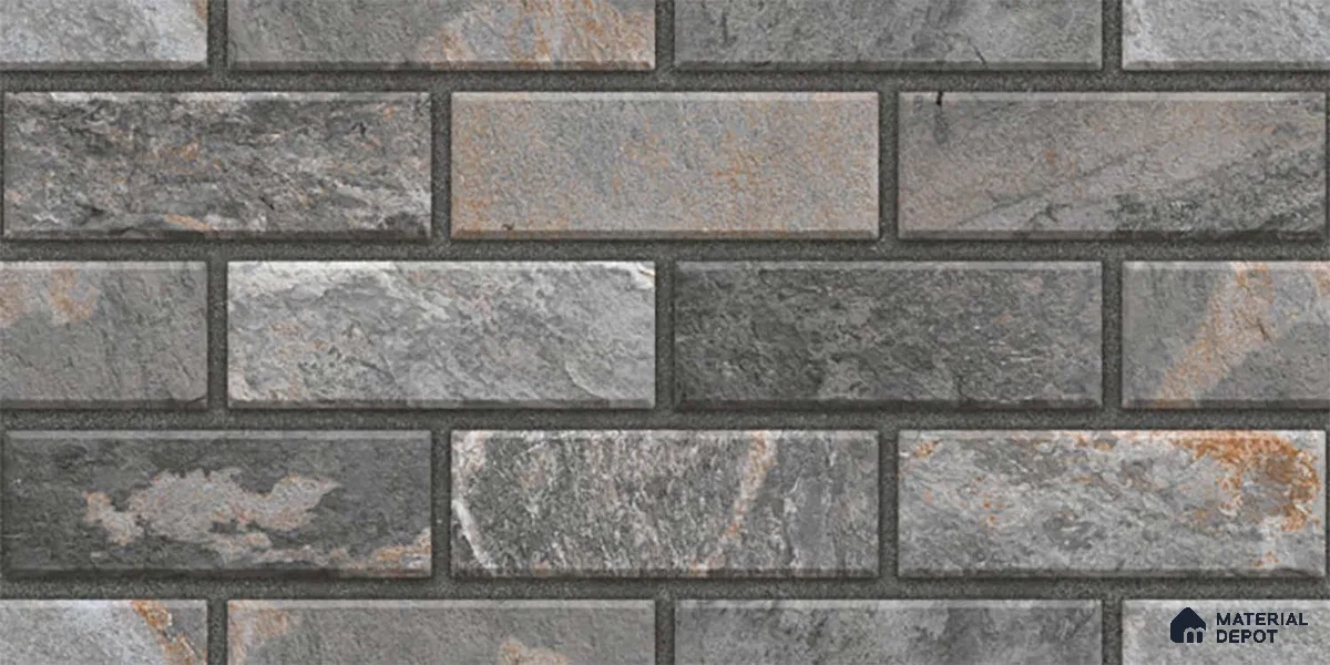 Stacked Stone Tile TL 08308 B Milan 15 2 ft x 1 ft Ceramic Matte Finish - 10 mm