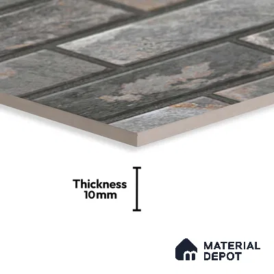 Stacked Stone Tile TL 08308 B Milan 15 2 ft x 1 ft Ceramic Matte Finish - 10 mm