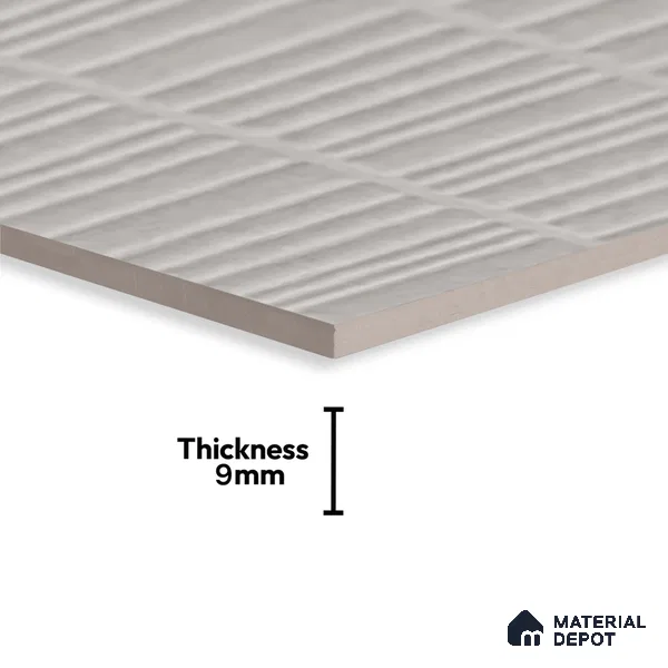 Highlighter Wall Tile TL 08143 C Machio Griss 2 ft x 1 ft Ceramic Matte Finish - 9 mm | Suitable for Kitchen Backsplash, Bathroom & Basin Accent