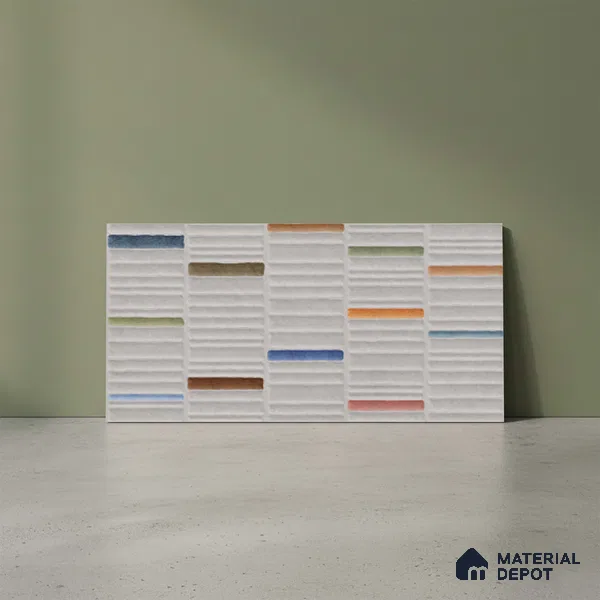 Highlighter Wall Tile TL 08143 Machio Griss 2 ft x 1 ft Ceramic Matte Finish - 9 mm | Suitable For Kitchen, Bathroom & Balcony