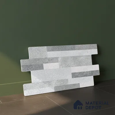 Wall Tile TL 10334 B Danna Grey 2 ft x 1 ft Ceramic Matte Finish Tile - 9 mm | Suitable for Courtyard, Foyer, Balcony, Elevation