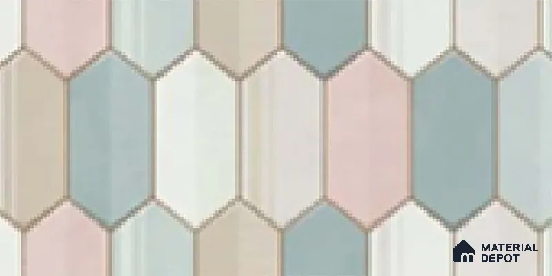 Highlighter Wall Tile TL 10168 Verena Multy Decor 2 ft x 1 ft Ceramic Matte Finish Tile - 9 mm | Suitable For Kitchen, Bathroom & Accent/Feature Wall