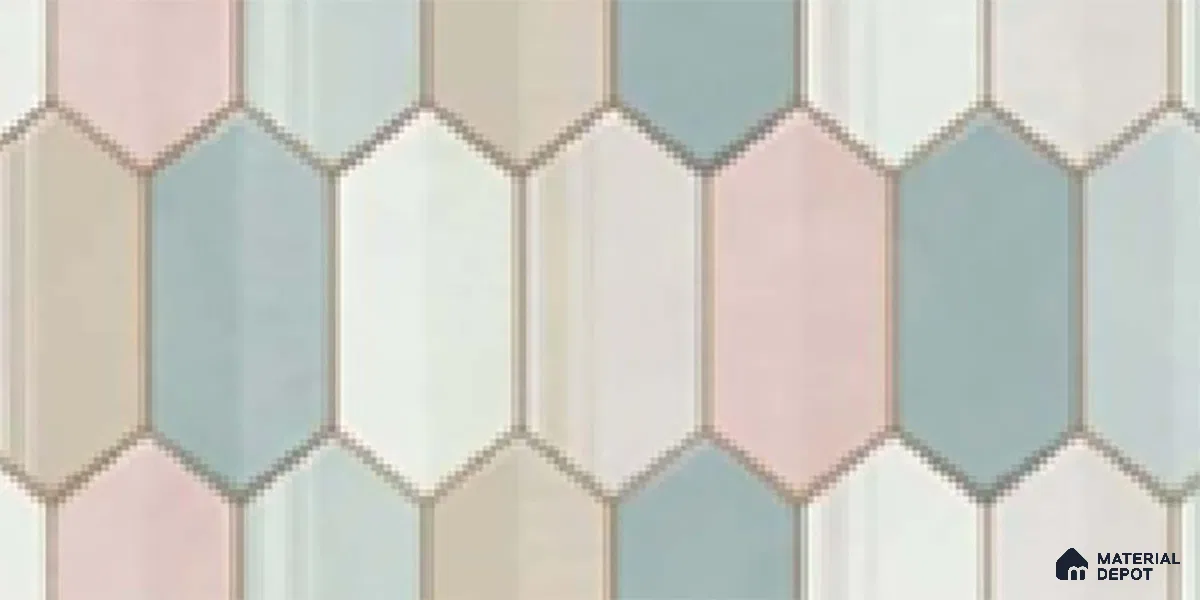 Highlighter Wall Tile TL 10168 Verena Multy Decor 2 ft x 1 ft Ceramic Matte Finish Tile - 9 mm | Suitable For Kitchen, Bathroom & Accent/Feature Wall