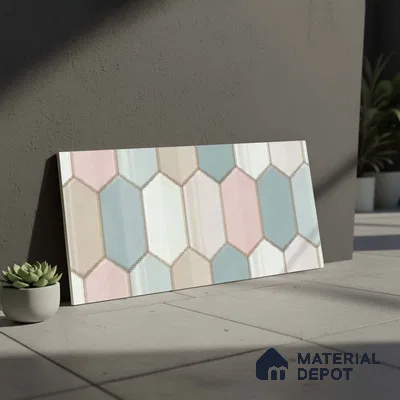 Highlighter Wall Tile TL 10168 Verena Multy Decor 2 ft x 1 ft Ceramic Matte Finish Tile - 9 mm | Suitable For Kitchen, Bathroom & Accent/Feature Wall