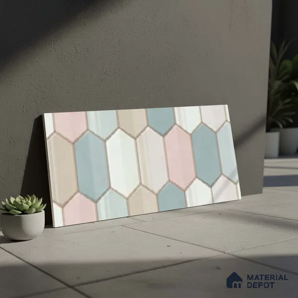 Highlighter Wall Tile TL 10168 Verena Multy Decor 2 ft x 1 ft Ceramic Matte Finish Tile - 9 mm | Suitable For Kitchen, Bathroom & Accent/Feature Wall