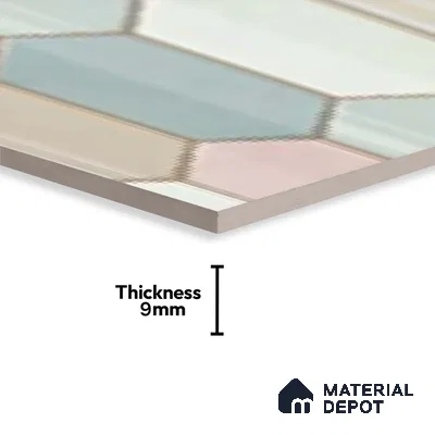 Highlighter Wall Tile TL 10168 Verena Multy Decor 2 ft x 1 ft Ceramic Matte Finish Tile - 9 mm | Suitable For Kitchen, Bathroom & Accent/Feature Wall