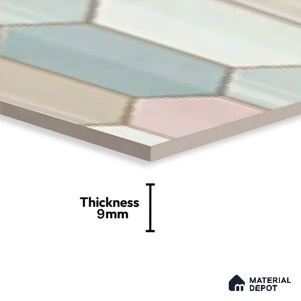 Highlighter Wall Tile TL 10168 Verena Multy Decor 2 ft x 1 ft Ceramic Matte Finish Tile - 9 mm | Suitable For Kitchen, Bathroom & Accent/Feature Wall