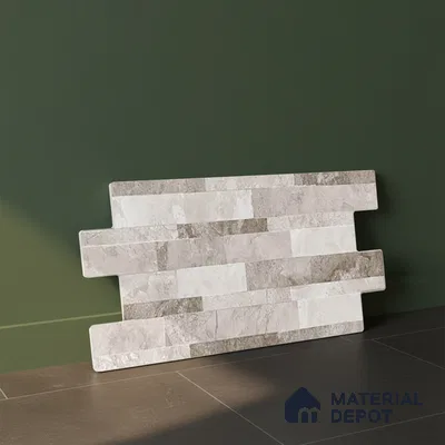 Wall Tile TL 10335 B Sentenar Grey 2 ft x 1 ft Ceramic Matte Finish Tile - 9 mm | Suitable for Courtyard, Foyer, Balcony, Elevation