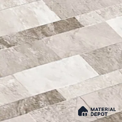 Wall Tile TL 10335 B Sentenar Grey 2 ft x 1 ft Ceramic Matte Finish Tile - 9 mm | Suitable for Courtyard, Foyer, Balcony, Elevation