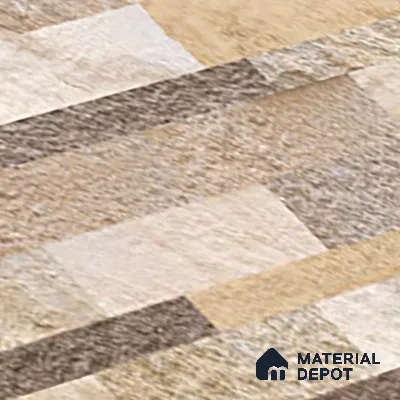 Stone Wall Tile TL 10335 Sentenar Perla 2 ft x 1 ft Ceramic Matte Finish Tile - 9 mm | Suitable for Courtyard, Foyer, Balcony, Elevation