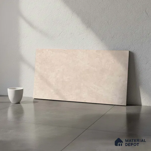 Marble Wall Tile TL 09744 B  2 ft x 1 ft Cream Ceramic Matte Finish Dark Tile - 9 mm | Ideal for Bathroom, Kitchen