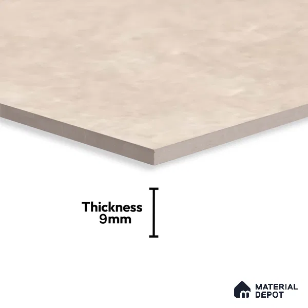 Marble Wall Tile TL 09744 B  2 ft x 1 ft Cream Ceramic Matte Finish Dark Tile - 9 mm | Ideal for Bathroom, Kitchen
