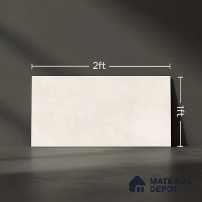 Marble Wall Tile TL 09744  2 ft x 1 ft Cream Ceramic Matte Finish Light Tile - 9 mm | Ideal for Bathroom, Kitchen