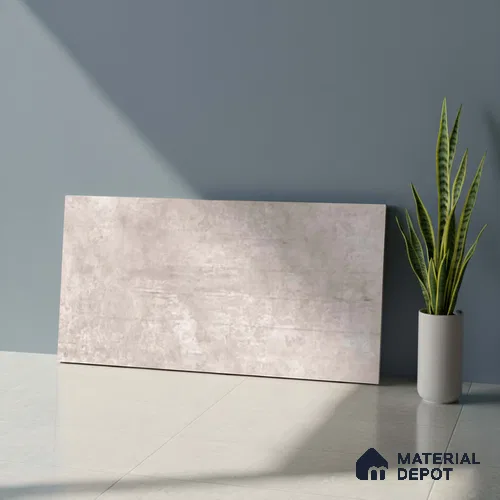 Stone Wall Tile TL 09742  2 ft x 1 ft Grey Ceramic Matte Finish Dark Tile - 9 mm | Ideal for Bathroom, Kitchen
