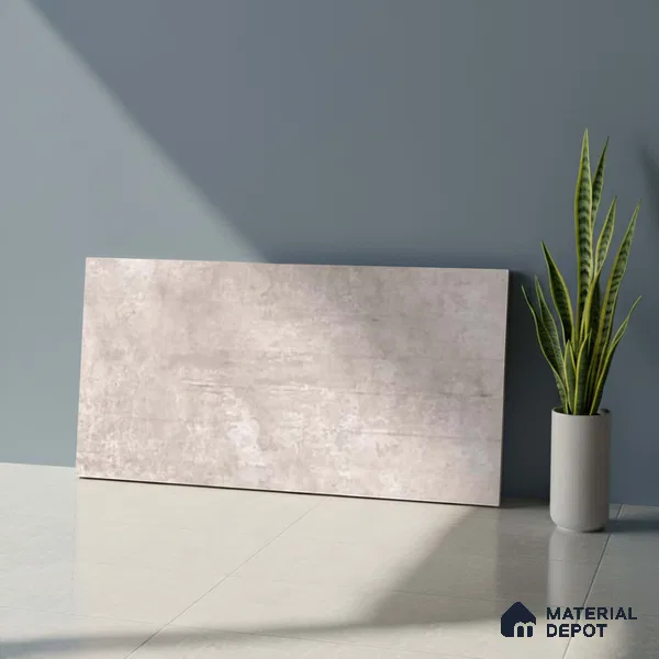Stone Wall Tile TL 09742 2 ft x 1 ft Grey Ceramic Matte Finish Dark Tile - 9 mm | Ideal for Bathroom, Kitchen