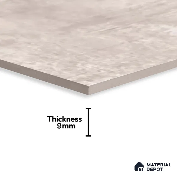 Stone Wall Tile TL 09742 2 ft x 1 ft Grey Ceramic Matte Finish Dark Tile - 9 mm | Ideal for Bathroom, Kitchen