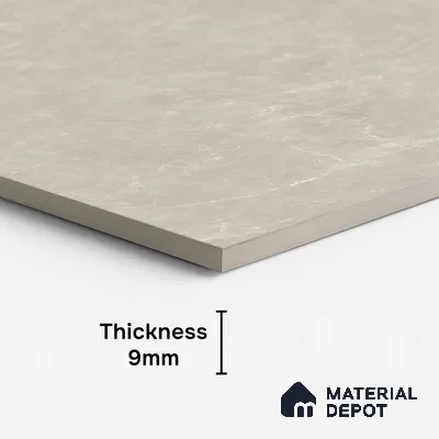 Marble Look Floor & Wall Tile TL 08190 B Soft Grey Bianco 4 ft x 2 ft Vitrified Matte Finish - 9 mm