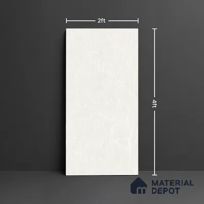 Marble Look Floor & Wall Tile TL 08190 Soft Cloud Bianco 4 ft x 2 ft Vitrified Matte Finish - 9 mm