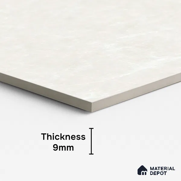 Marble Look Floor & Wall Tile TL 08190 Soft Cloud Bianco 4 ft x 2 ft Vitrified Matte Finish - 9 mm