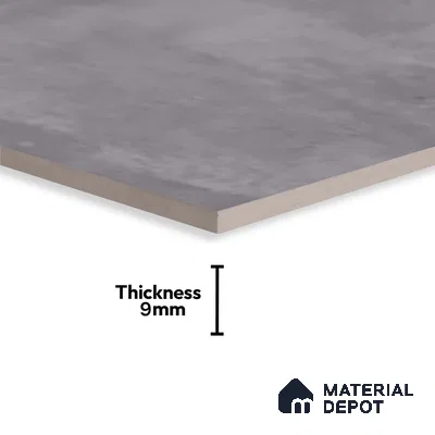 Stone Wall Tile TL 09745 B  2 ft x 1 ft Grey Ceramic Matte Finish Dark Tile - 9 mm | Ideal for Bathroom, Kitchen