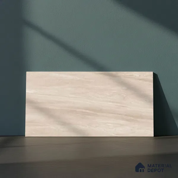 Stone Wall Tile TL 09743 B  2 ft x 1 ft Beige Ceramic Matte Finish Dark Tile - 9 mm | Ideal for Bathroom, Kitchen