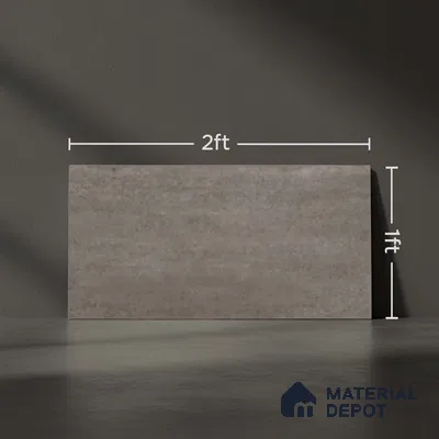 Stone Wall Tile TL 09741 B  2 ft x 1 ft Grey Ceramic Matte Finish Dark Tile - 9 mm | Ideal for Bathroom, Kitchen