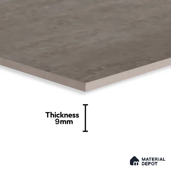Stone Wall Tile TL 09741 B  2 ft x 1 ft Grey Ceramic Matte Finish Dark Tile - 9 mm | Ideal for Bathroom, Kitchen