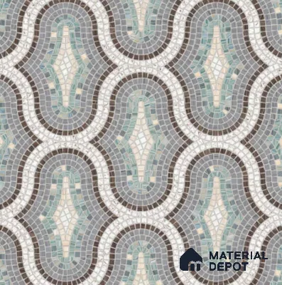 Moroccan Look Floor & Wall Tile TL 07607 Castor 2 ft x 2 ft Glitter Glossy Finish Vitrified Tile - 9 mm  | Suitable For Living Room, Dining, Bathroom & Kitchen | Please Expect a Slight Variation of Pattern (Sample)