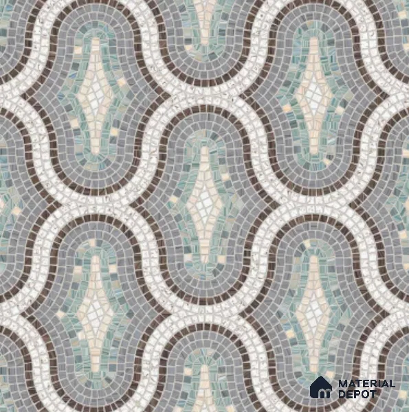 Moroccan Look Floor & Wall Tile TL 07607 Castor 2 ft x 2 ft Glitter Glossy Finish Vitrified Tile - 9 mm  | Suitable For Living Room, Dining, Bathroom & Kitchen | Please Expect a Slight Variation of Pattern (Sample)