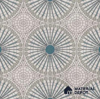 Moroccan Look Floor & Wall Tile TL 07687 Taurus 2 ft x 2 ft Sinker Finish Vitrified Tile - 9 mm  | Suitable For Living Room, Dining, Bathroom & Kitchen | Please Expect a Slight Variation of Pattern