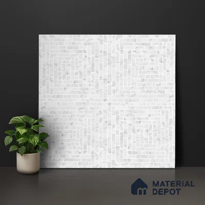 Mosaic Look Floor & Wall Tile TL 07608 Atria 2 ft x 2 ft Glitter Glossy Finish Vitrified Tile - 9 mm  | Suitable For Living Room, Dining, Bathroom & Kitchen | Please Expect a Slight Variation of Pattern (Sample)
