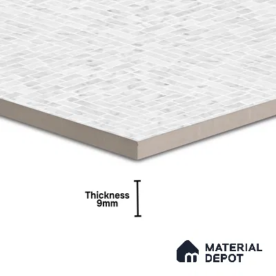 Mosaic Look Floor & Wall Tile TL 07608 Atria 2 ft x 2 ft Glitter Glossy Finish Vitrified Tile - 9 mm  | Suitable For Living Room, Dining, Bathroom & Kitchen | Please Expect a Slight Variation of Pattern (Sample)