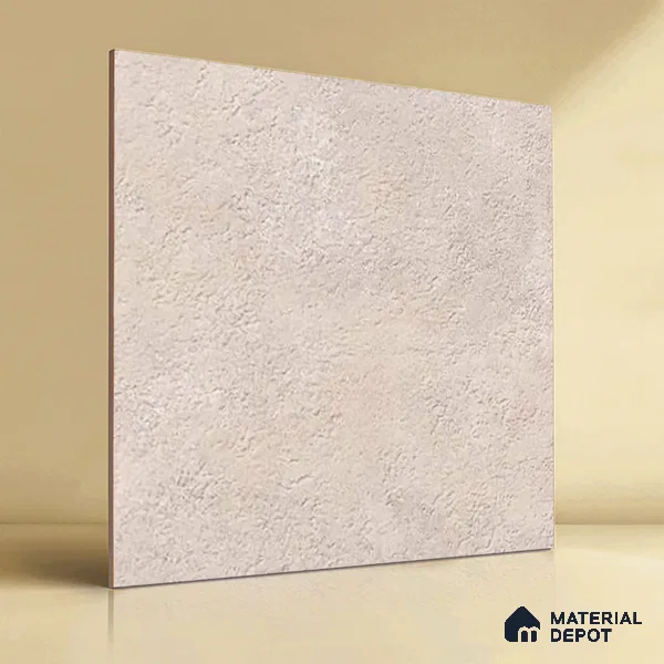 Stone Floor Tile TL 07670 Beton Taupe 2 ft x 2 ft Matte Finish Vitrified Tile - 9 mm | 10 Random Design | Suitable For Bathroom, Terrace & Balcony