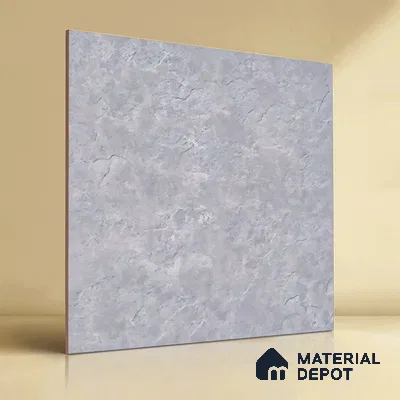 Stone Floor Tile TL 07671 B Meta Stone Gris 2 ft x 2 ft Matte Finish Vitrified Tile - 9 mm | 10 Random Design  | Suitable For Bathroom, Terrace & Balcony