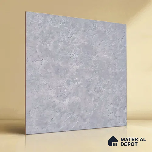 Stone Look Floor Tile TL 07671 B Gris Meta Stone 2 ft x 2 ft Matte Finish Vitrified Tile - 9 mm | 10 Random Design | Suitable For Living Room, Dining & Patio