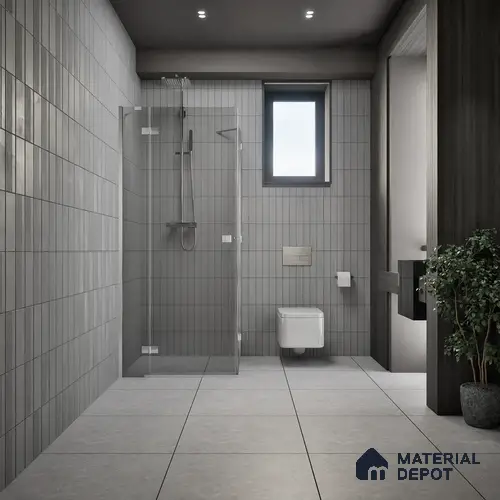 Stone Look Floor Tile TL 07671 B Gris Meta Stone 2 ft x 2 ft Matte Finish Vitrified Tile - 9 mm | 10 Random Design | Suitable For Living Room, Dining & Patio