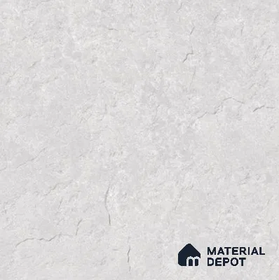 Stone Floor Tile TL 07671 Meta Stone Silver 2 ft x 2 ft Matte Finish Vitrified Tile - 9 mm | 10 Random Design  | Suitable For Bathroom, Terrace & Balcony