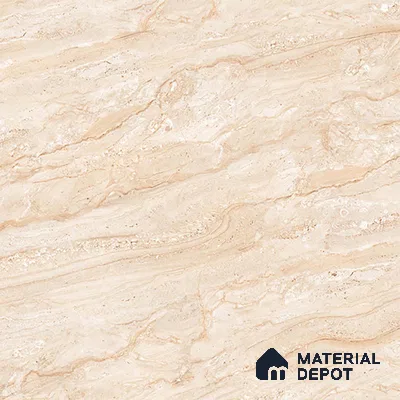 Stone Floor Tile TL 08452 Makrana Cream 2 ft x 2 ft Matte Finish Porcelain Tile - 8 mm  | Suitable For Bathroom, Terrace & Balcony