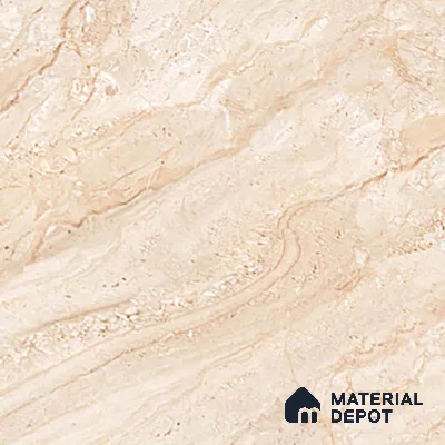 Stone Floor Tile TL 08452 Makrana Cream 2 ft x 2 ft Matte Finish Porcelain Tile - 8 mm  | Suitable For Bathroom, Terrace & Balcony