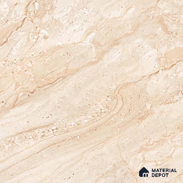 Stone Floor Tile TL 08452 Makrana Cream 2 ft x 2 ft Matte Finish Porcelain Tile - 8 mm | Suitable For Bathroom, Terrace & Balcony