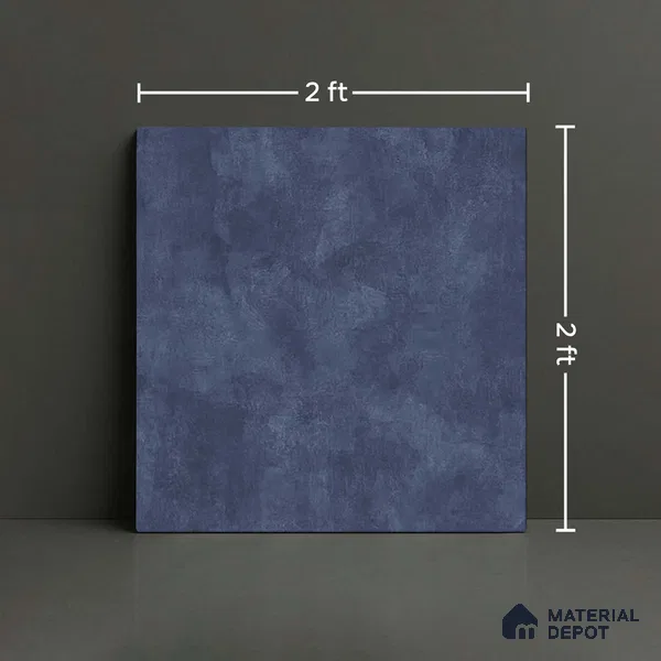 Stone Look Wall & Floor Tile TL 08213 B Oyster Navy 2 ft x 2 ft Vitrified Matte Finish - 9 mm