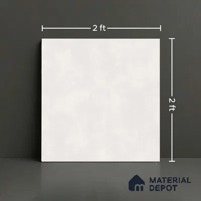 Cement Look Wall & Floor Tile TL 08213 C Oyster Verde 2 ft x 2 ft Vitrified Matte Finish - 9 mm