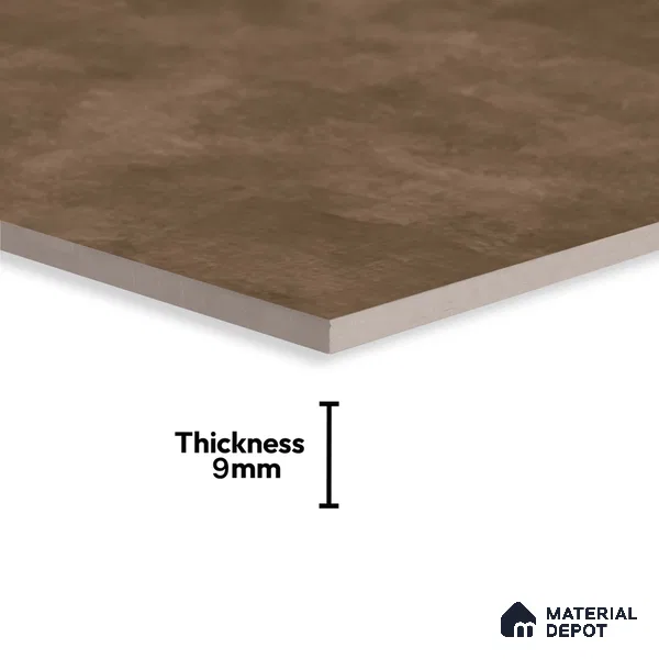 Cement Look Wall & Floor Tile TL 08213 D Oyster Moka 2 ft x 2 ft Vitrified Matte Finish - 9 mm