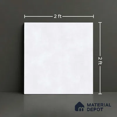 Stone Look Wall & Floor Tile TL 08213 E Oyster Ice 2 ft x 2 ft Vitrified Matte Finish - 9 mm