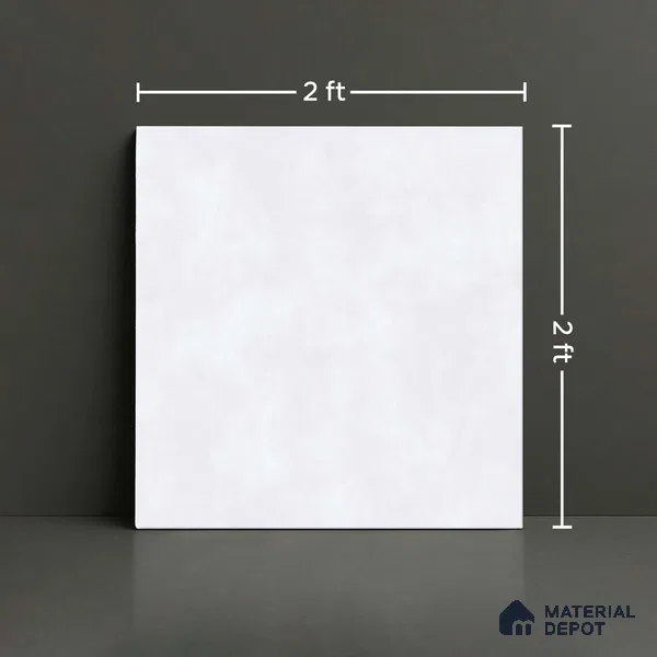 Stone Look Wall & Floor Tile TL 08213 E Oyster Ice 2 ft x 2 ft Vitrified Matte Finish - 9 mm