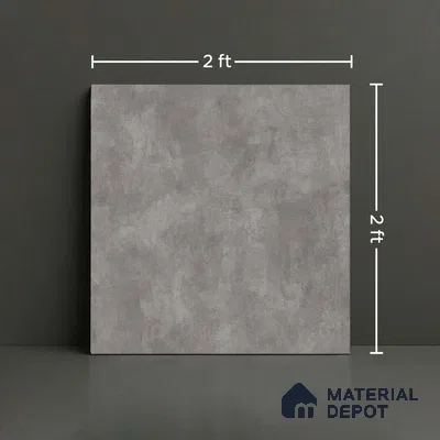 Stone Look Wall & Floor Tile TL 08213 F Oyster Gris 2 ft x 2 ft Vitrified Matte Finish - 9 mm